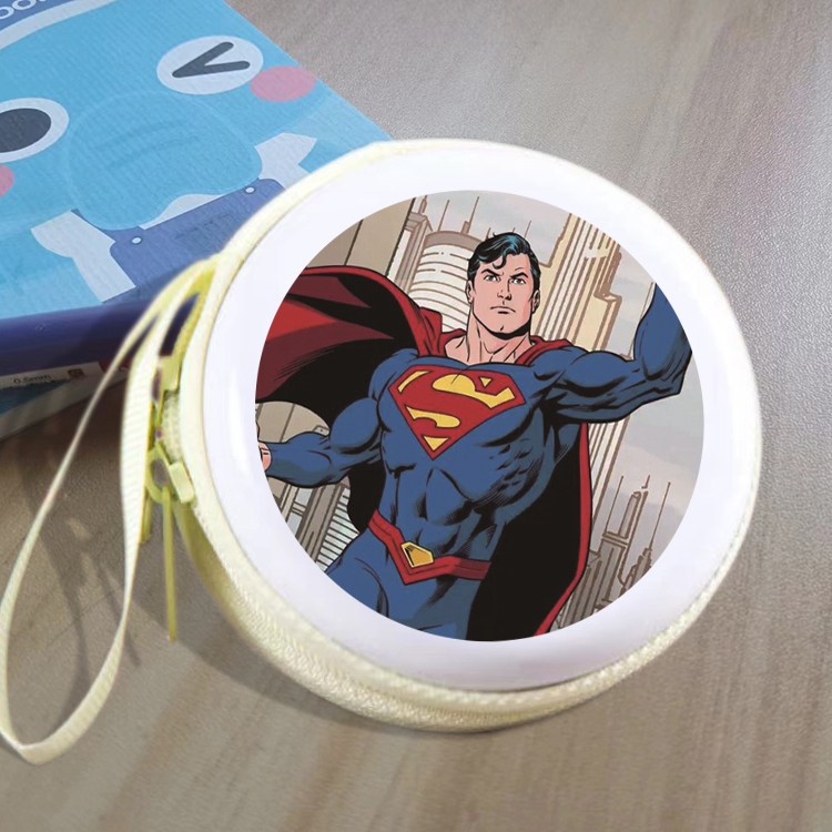 Superman Animation peripheral Tinning zipper zero wallet key bag