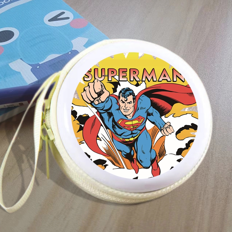 Superman Animation peripheral Tinning zipper zero wallet key bag