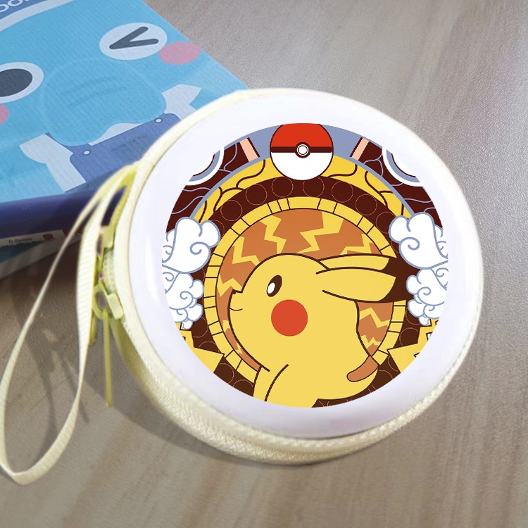 Pokemon Animation peripheral Tinning zipper zero wallet key bag