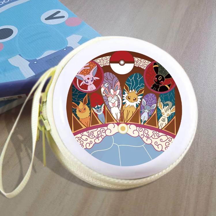 Pokemon Animation peripheral Tinning zipper zero wallet key bag