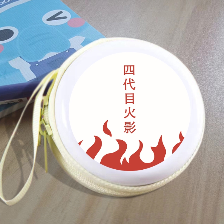 Naruto Animation peripheral Tinning zipper zero wallet key bag