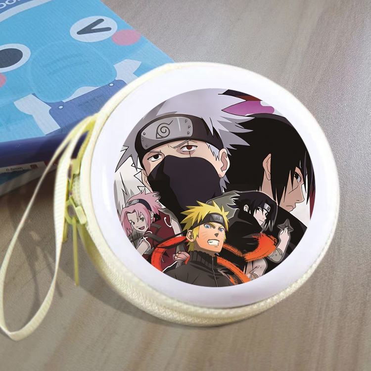 Naruto Animation peripheral Tinning zipper zero wallet key bag