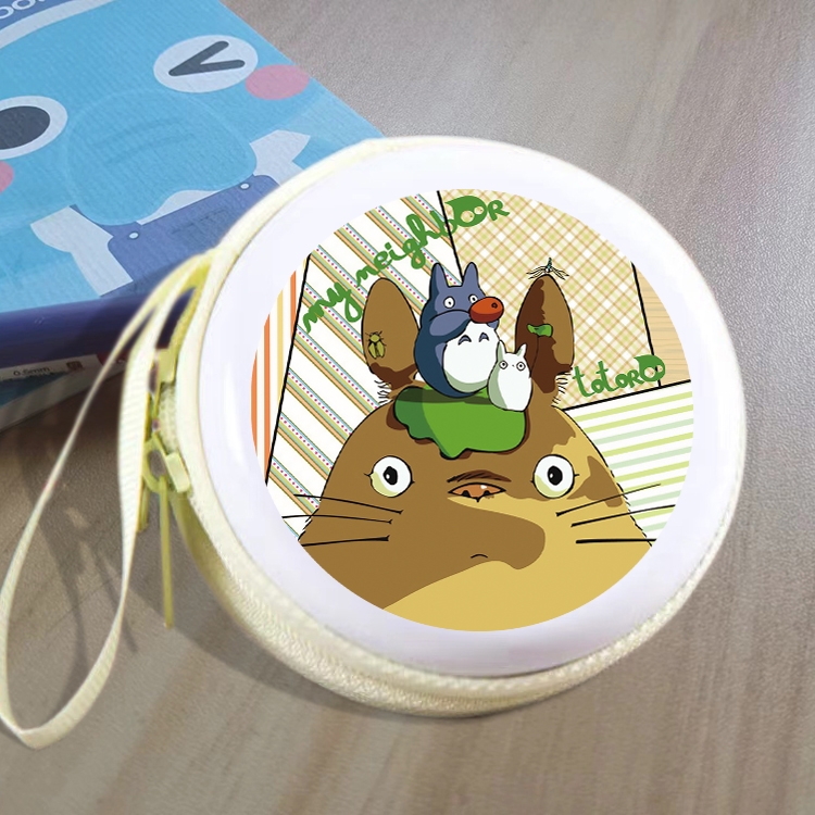 TOTORO Animation peripheral Tinning zipper zero wallet key bag