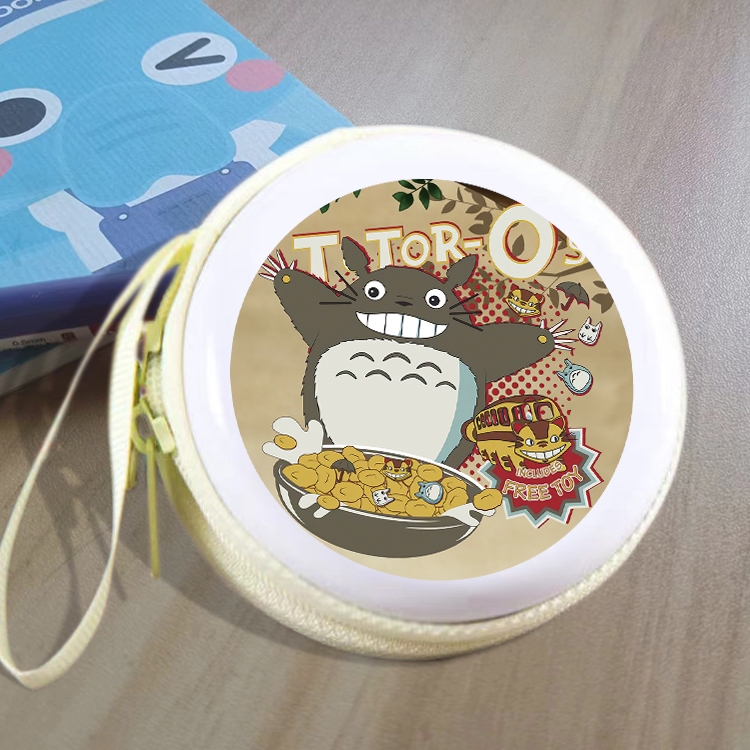 TOTORO Animation peripheral Tinning zipper zero wallet key bag