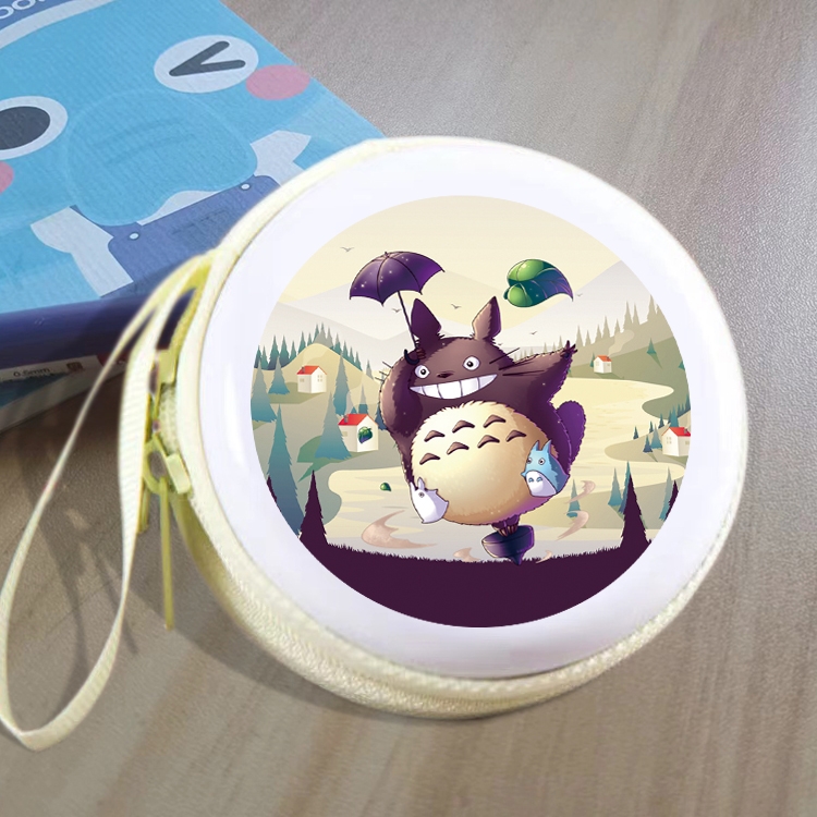 TOTORO Animation peripheral Tinning zipper zero wallet key bag