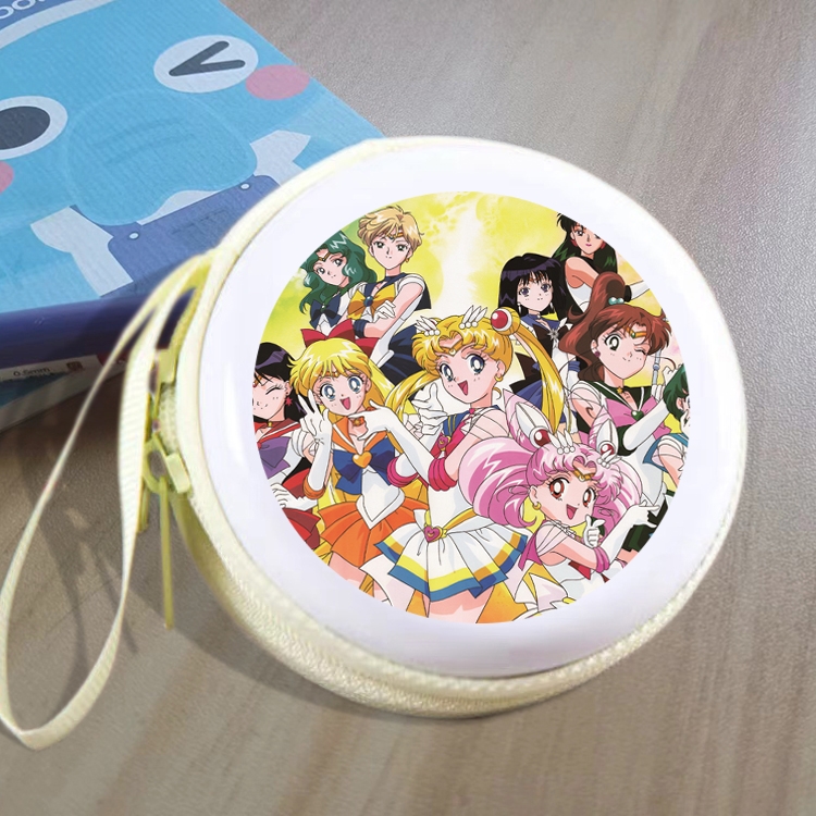 sailormoon Animation peripheral Tinning zipper zero wallet key bag