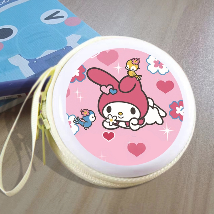 Sanrio Animation peripheral Tinning zipper zero wallet key bag