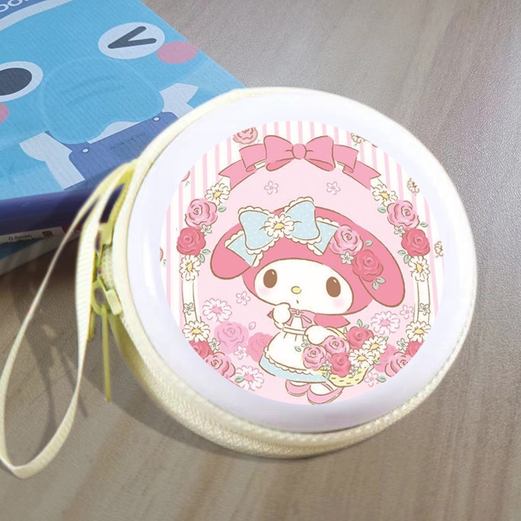 Sanrio Animation peripheral Tinning zipper zero wallet key bag