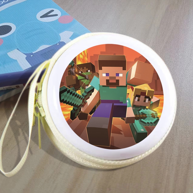 Minecraft Animation peripheral Tinning zipper zero wallet key bag
