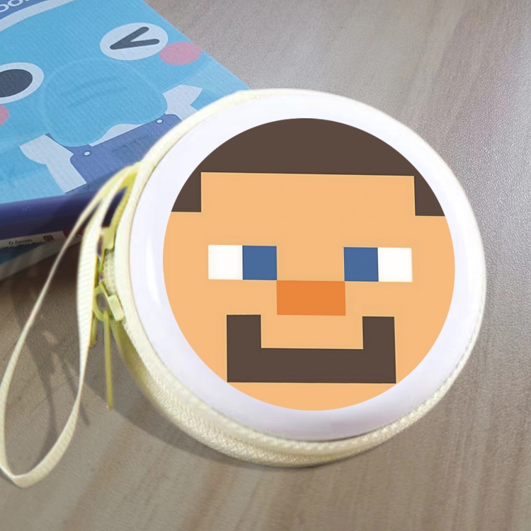 Minecraft Animation peripheral Tinning zipper zero wallet key bag