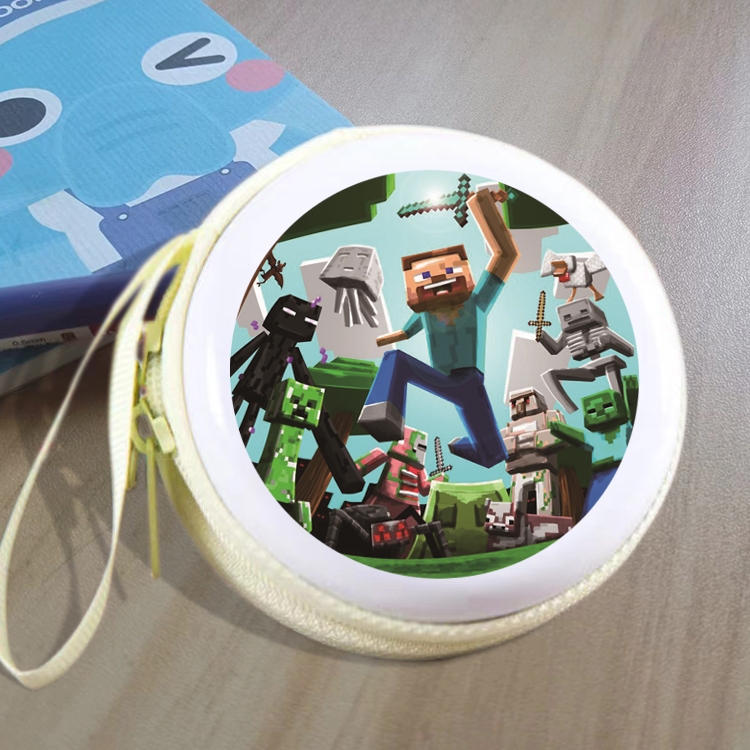 Minecraft Animation peripheral Tinning zipper zero wallet key bag
