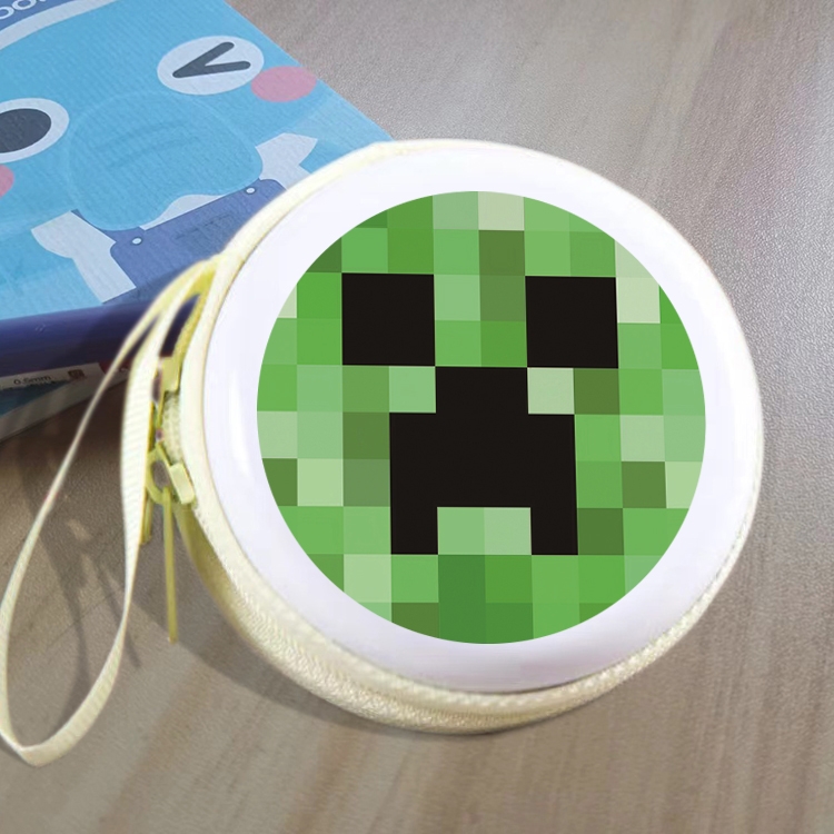 Minecraft Animation peripheral Tinning zipper zero wallet key bag