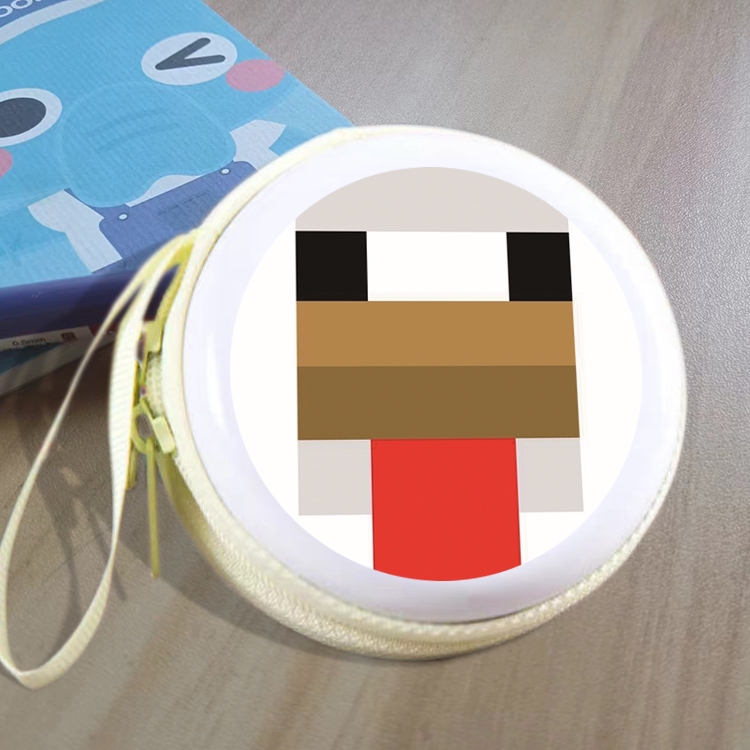 Minecraft Animation peripheral Tinning zipper zero wallet key bag
