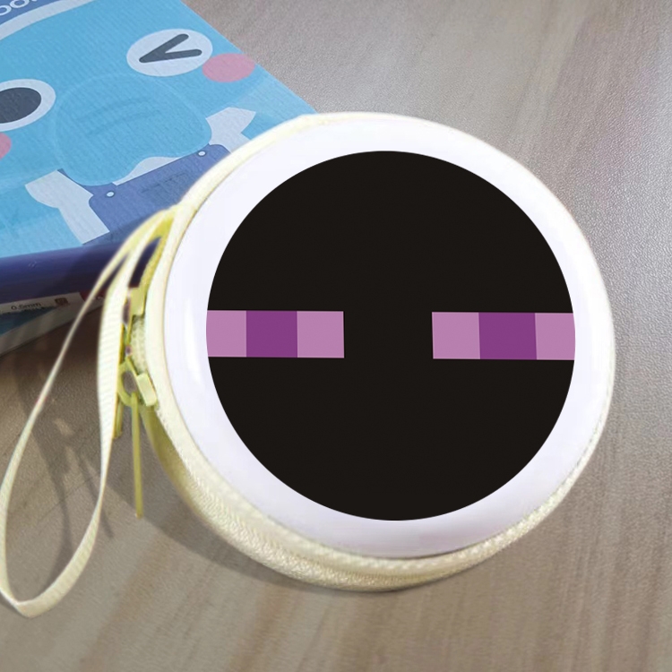 Minecraft Animation peripheral Tinning zipper zero wallet key bag