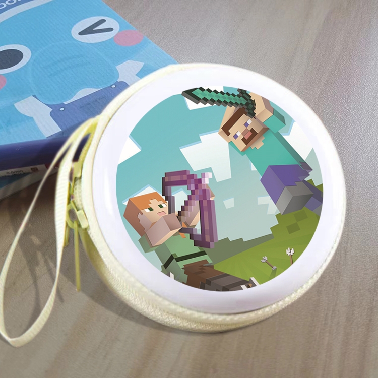 Minecraft Animation peripheral Tinning zipper zero wallet key bag