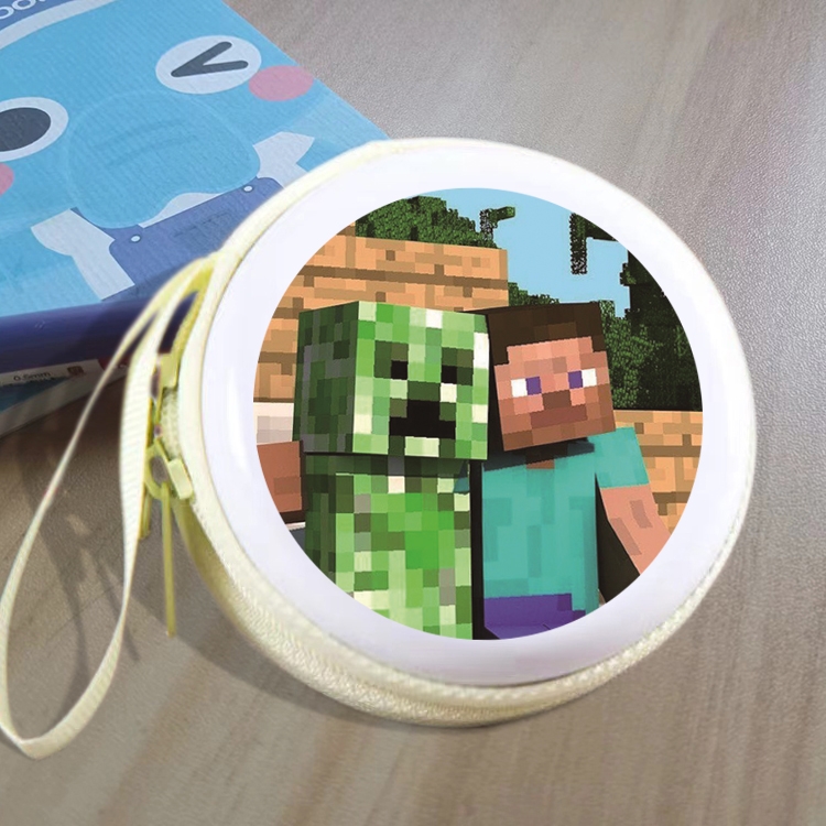 Minecraft Animation peripheral Tinning zipper zero wallet key bag