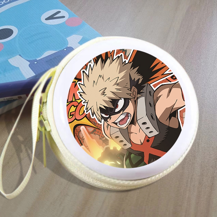 My Hero Academia Animation peripheral Tinning zipper zero wallet key bag