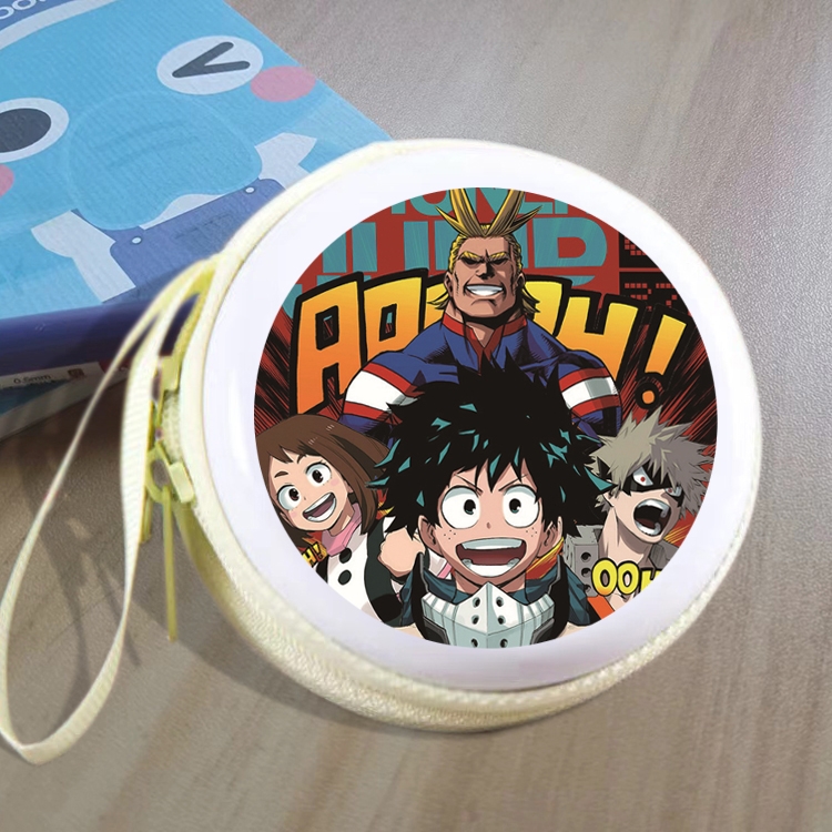 My Hero Academia Animation peripheral Tinning zipper zero wallet key bag