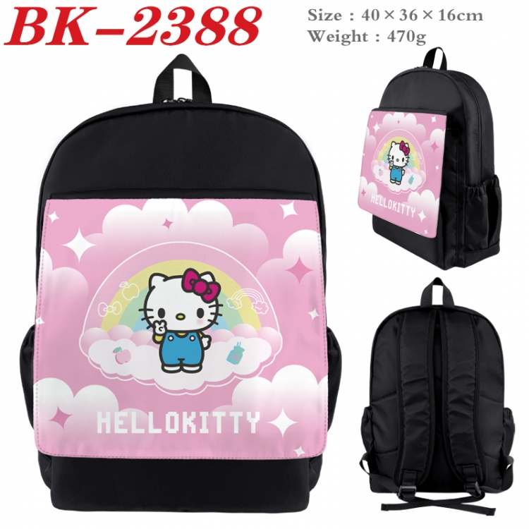 sanrio Waterproof nylon canvas flip color picture backpack 40X36X16CM BK-2388