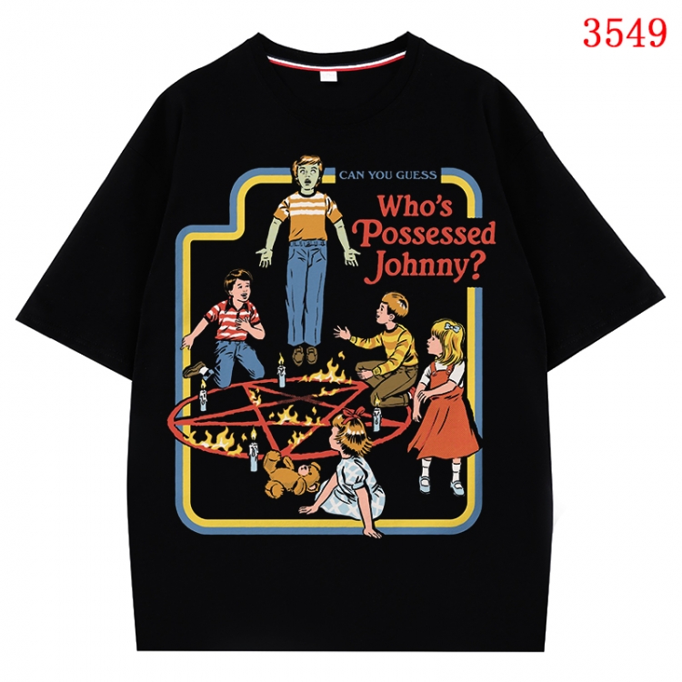 Evil illustration Anime Cotton Short Sleeve T-shirt from S to 4XL CMY-3549-2