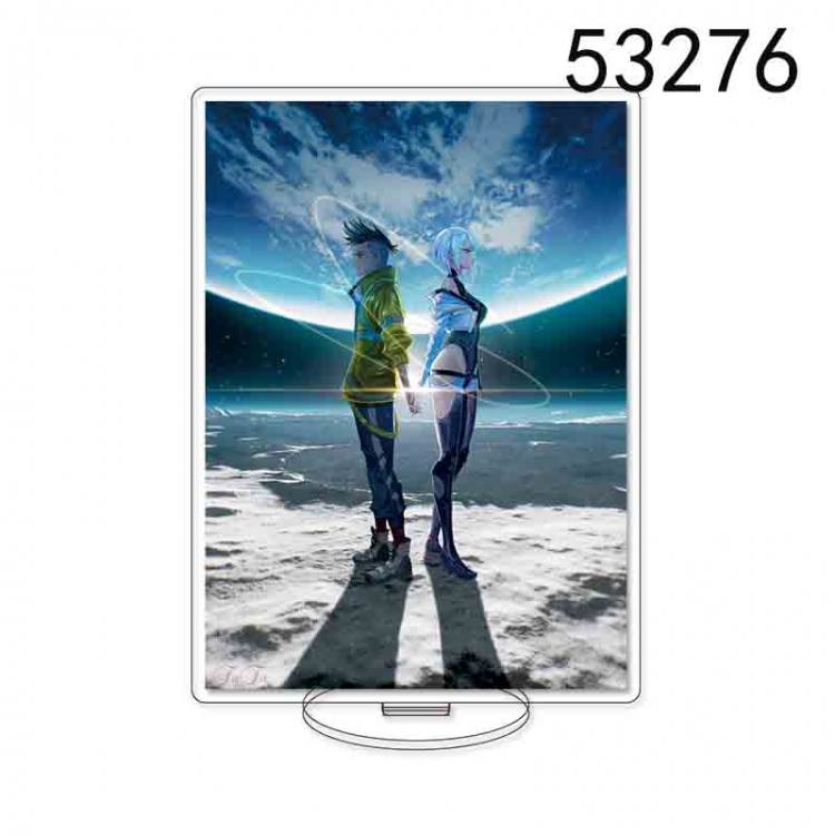 Cyberpunk Anime characters acrylic Standing Plates Keychain 15CM 53276