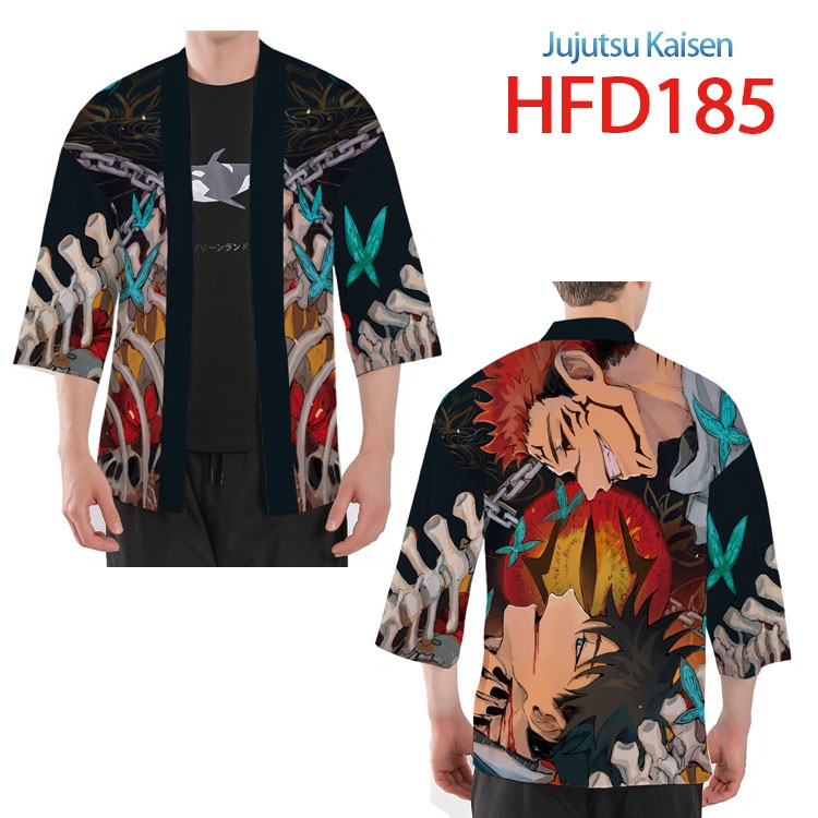 Jujutsu Kaisen  Anime peripheral full-color short kimono from S to 4XL HFD185