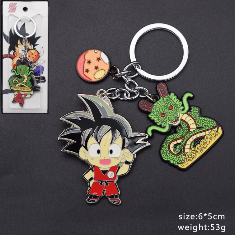 DRAGON BALL Anime cartoon 3 pendant metal keychain backpack pendant
