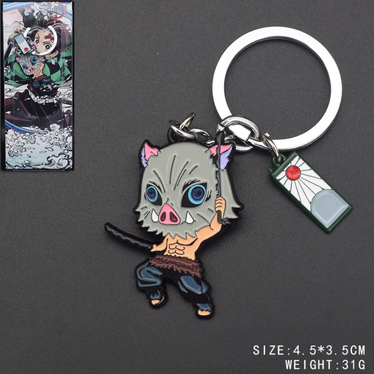 Demon Slayer Kimets Anime peripheral metal keychain pendant