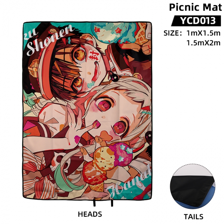 Toilet-bound Hanako-kun Anime surrounding picnic mat 100X150cm supports customization with a single image YCD013