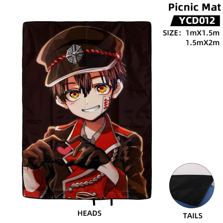 Toilet-bound Hanako-kun Anime surrounding picnic mat 100X150cm supports customization with a single image YCD012