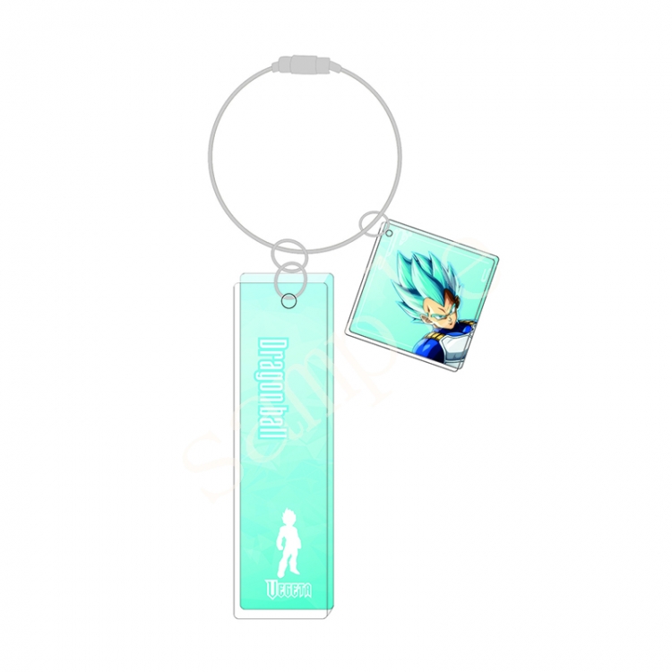 DRAGON BALL Sandwich light column laser two-piece keychain paper card packaging