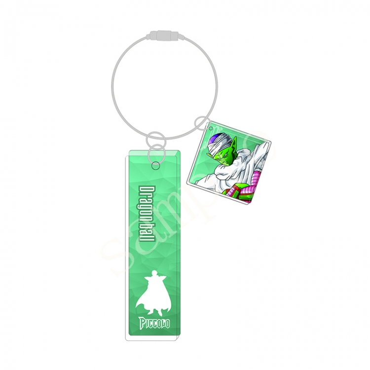 DRAGON BALL Sandwich light column laser two-piece keychain paper card packaging