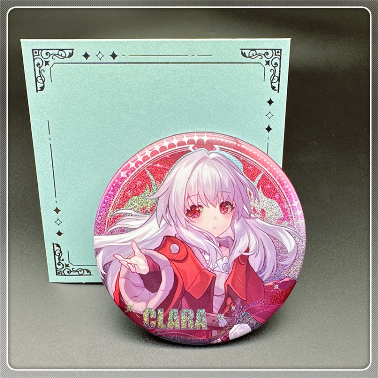 Honkai: Star Rail Laser Double Flashing Sheet Chest Badge Fine Flashing Circular Badge 75mm price for 5 pcs