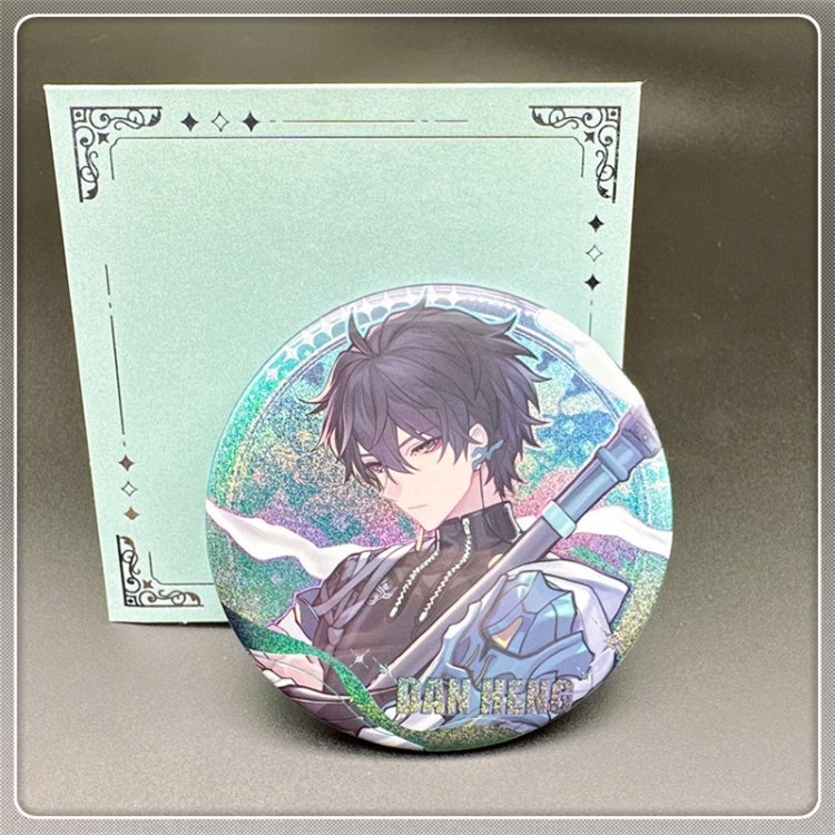 Honkai: Star Rail Laser Double Flashing Sheet Chest Badge Fine Flashing Circular Badge 75mm price for 5 pcs