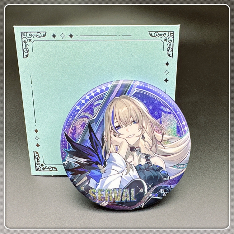 Honkai: Star Rail Laser Double Flashing Sheet Chest Badge Fine Flashing Circular Badge 75mm price for 5 pcs