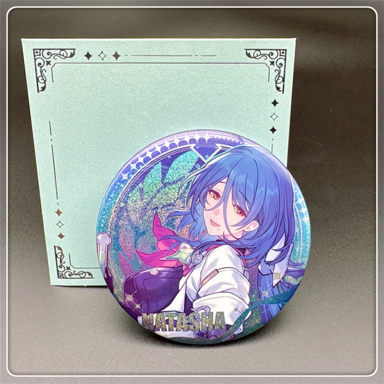 Honkai: Star Rail Laser Double Flashing Sheet Chest Badge Fine Flashing Circular Badge 75mm price for 5 pcs