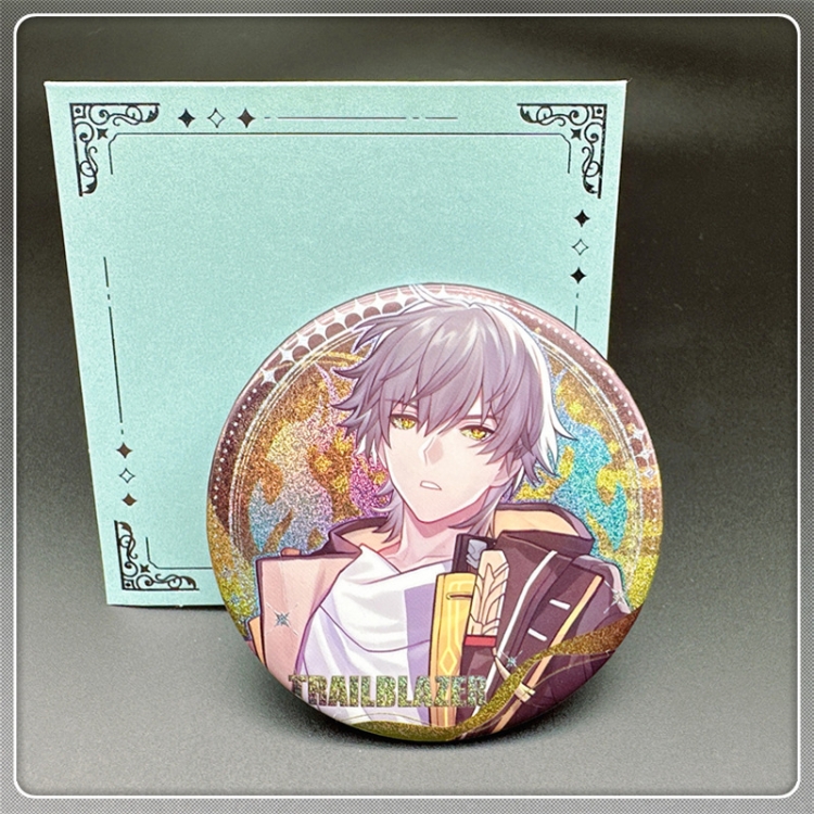 Honkai: Star Rail Laser Double Flashing Sheet Chest Badge Fine Flashing Circular Badge 75mm price for 5 pcs