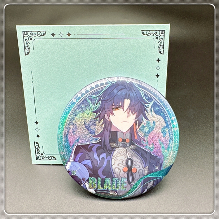 Honkai: Star Rail Laser Double Flashing Sheet Chest Badge Fine Flashing Circular Badge 75mm price for 5 pcs