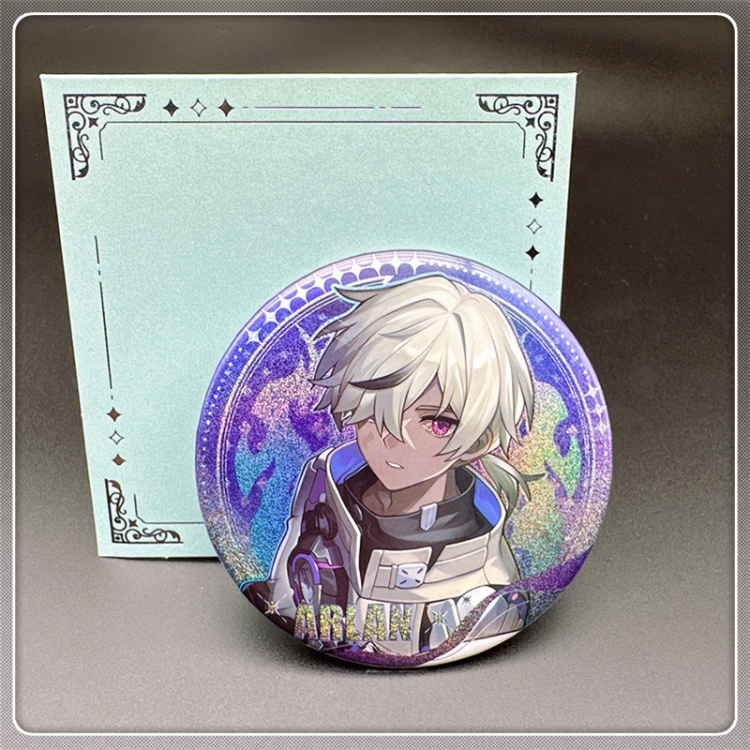 Honkai: Star Rail Laser Double Flashing Sheet Chest Badge Fine Flashing Circular Badge 75mm price for 5 pcs