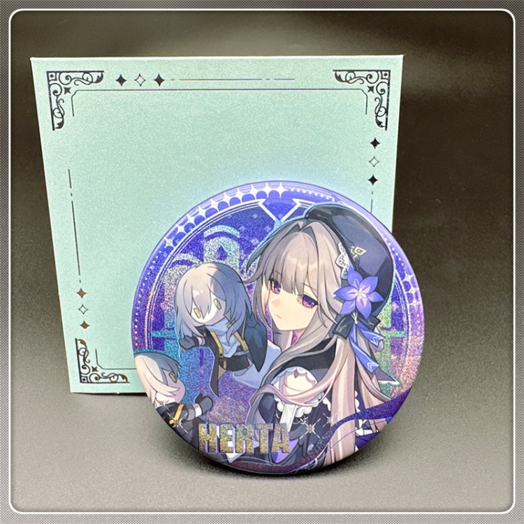 Honkai: Star Rail Laser Double Flashing Sheet Chest Badge Fine Flashing Circular Badge 75mm price for 5 pcs
