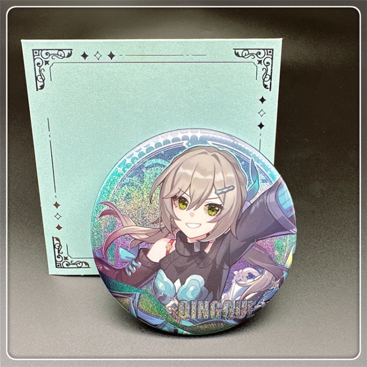 Honkai: Star Rail Laser Double Flashing Sheet Chest Badge Fine Flashing Circular Badge 75mm price for 5 pcs