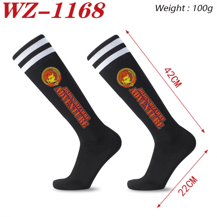 JoJos Bizarre Adventure Embroidered sports football socks Knitted wool socks 42x22cm  WZ-1168
