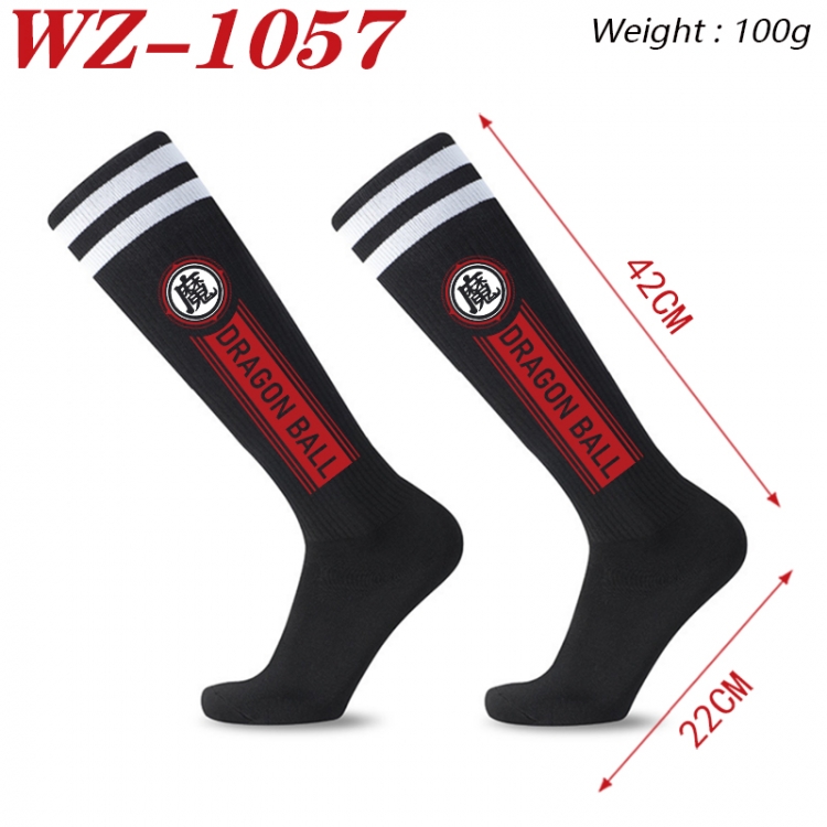 DRAGON BALL Embroidered sports football socks Knitted wool socks 42x22cm WZ-1057