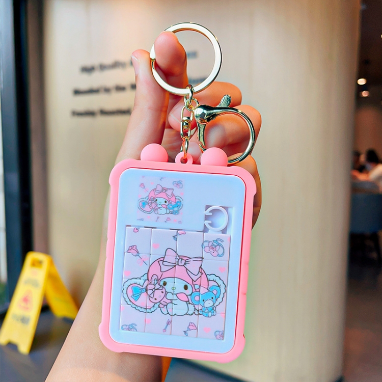 Sanrio Cartoon Surrounding 3D Car Keychain Bag Hanging Accessories  price for 5 pcs