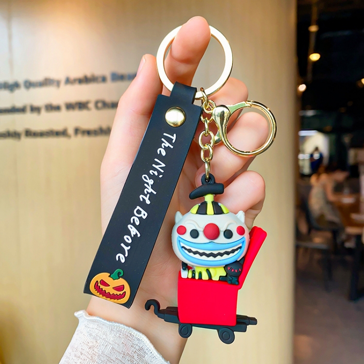 The Nightmare Before Christmas Cartoon Surrounding 3D Car Keychain Bag Hanging Accessories price for 5 pcs