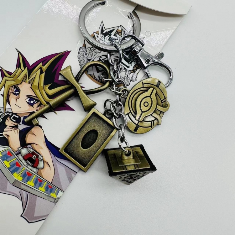 Yugioh Anime cartoon 4 pendant keychain backpack pendant