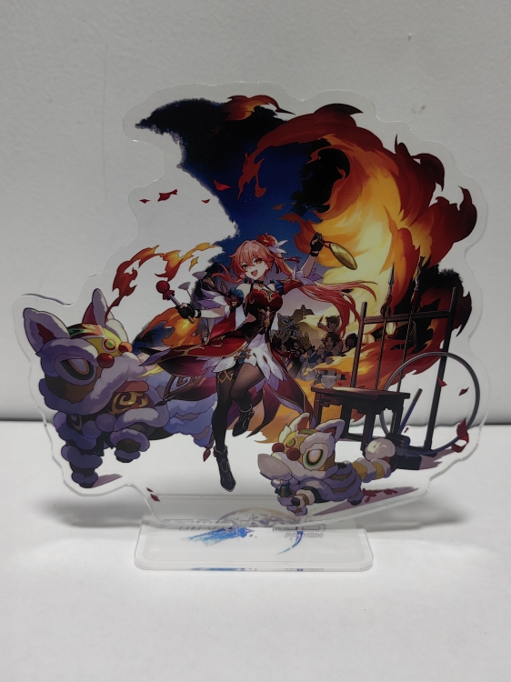 Honkai: Star Rail Anime Laser Acrylic Humanoid keychain Standing Plates