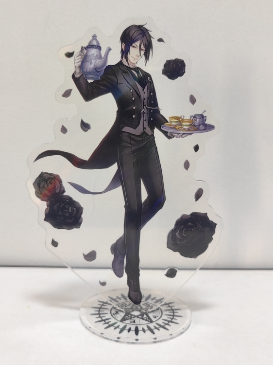 Kuroshitsuji Anime Laser Acrylic Humanoid keychain Standing Plates