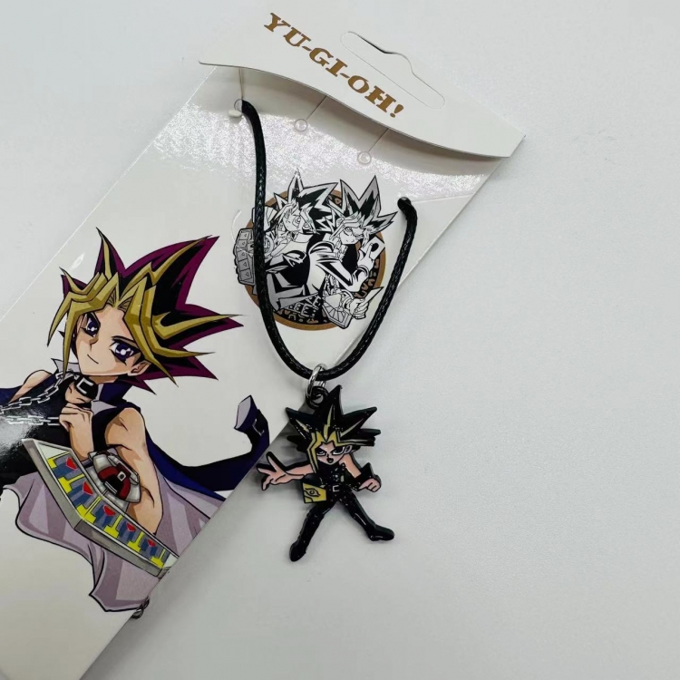 Yugioh Anime Surrounding Leather Rope Little Figure Colorful Necklace price for 5 pcs