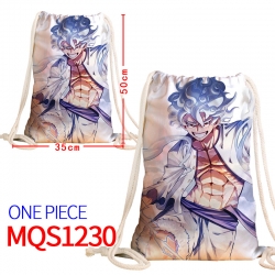 One Piece Canvas drawstring po...